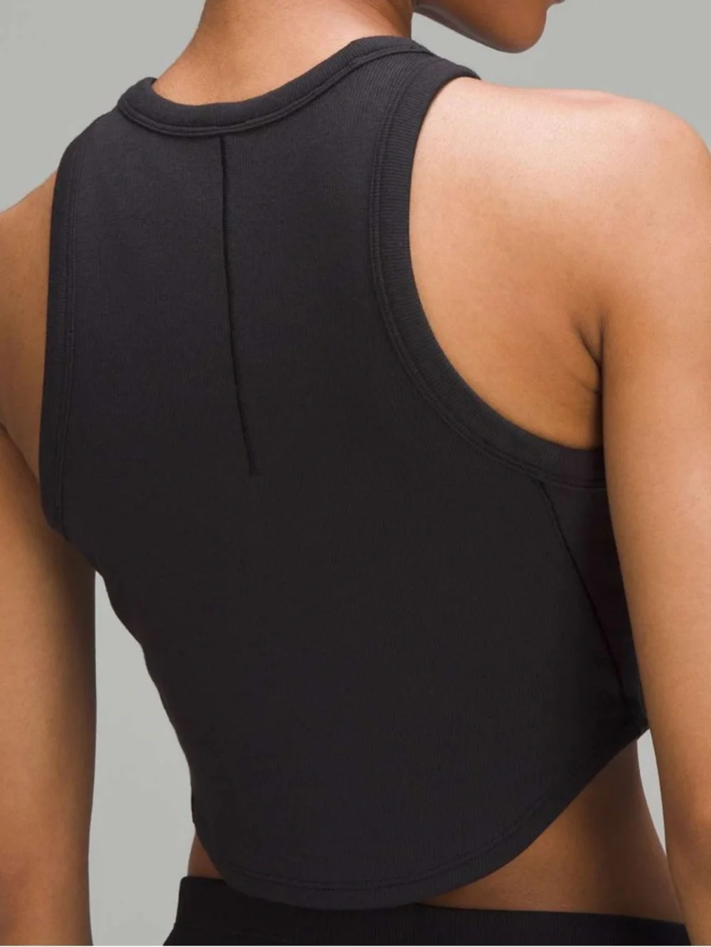 NWT Lululemon Hold Tight Cropped Tank Top Black
